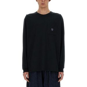 NEEDLES Long Sleeve T-Shirt with Pocket Detail Men BLACK T-Shirts